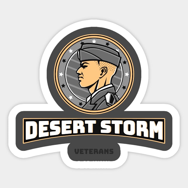 Desert Storm Veteran Sticker by FirstClassQueen